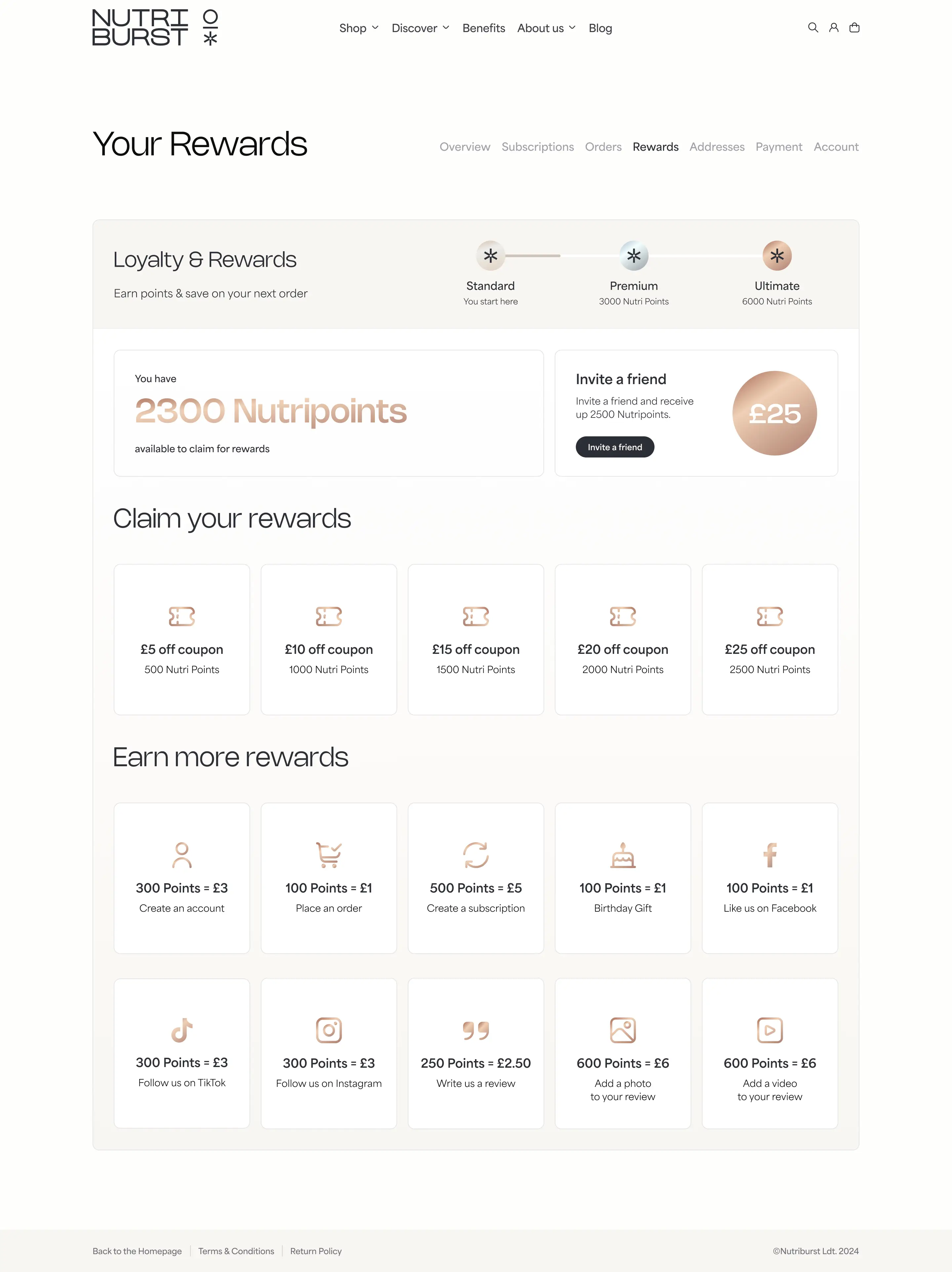 reward page